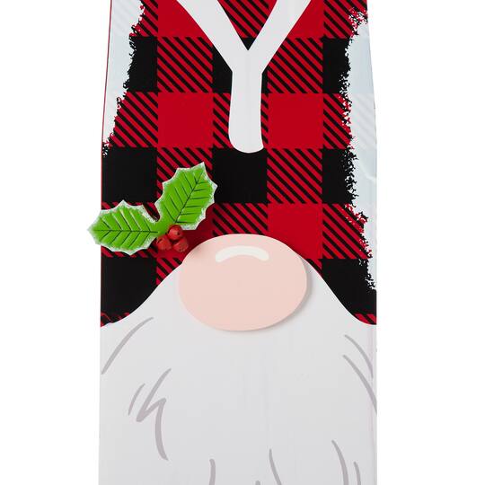 Glitzhome® 42" Christmas Gnome Wooden Porch Sign